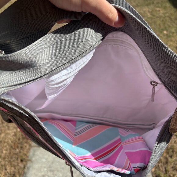 LeSportSac Deluxe Everyday Striped Nylon Crossbody - Picture 2 of 8